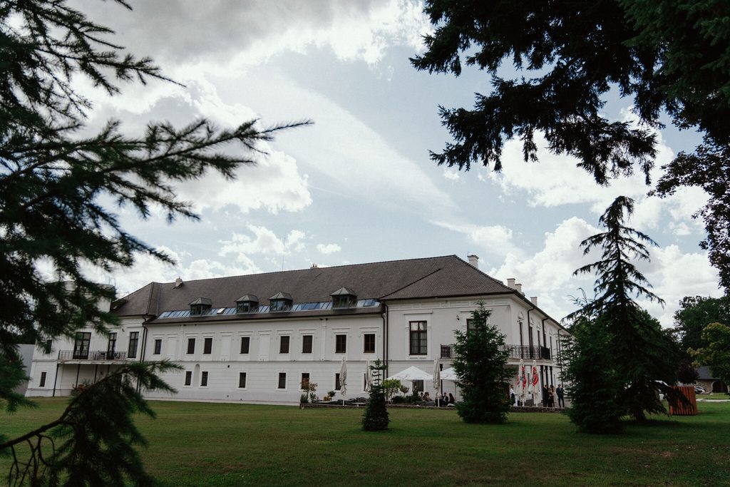 Chateau Appony surrounded by the green park, wedding at Chateau Appony, Oponice