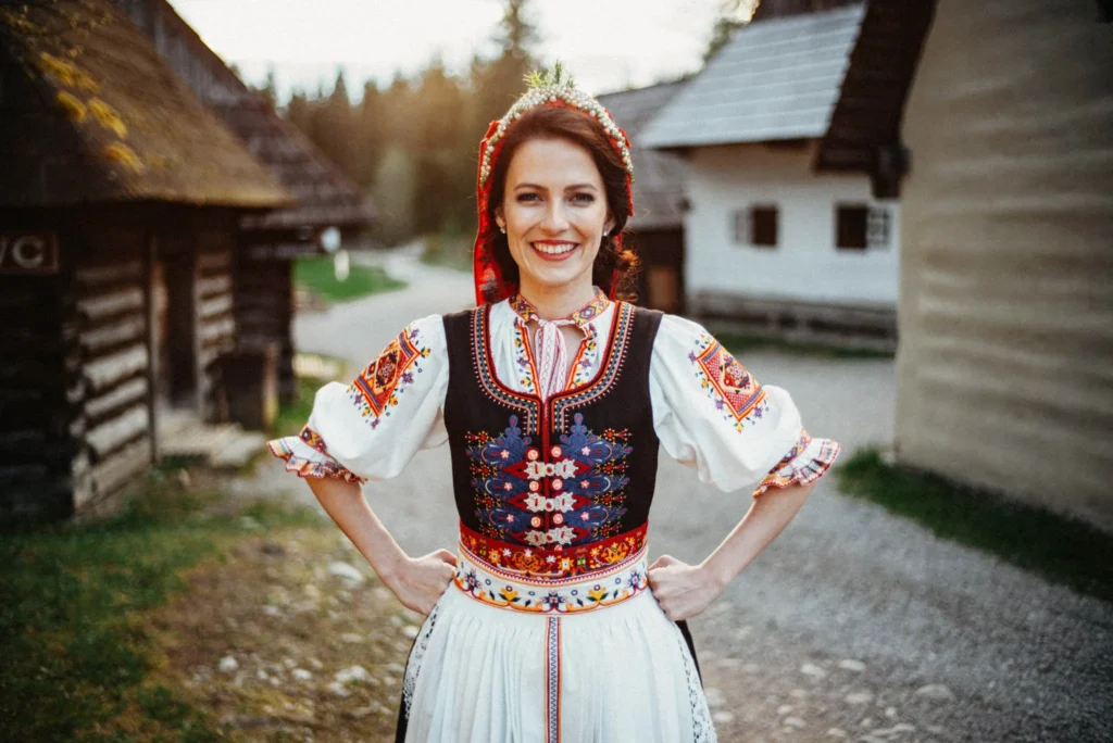 Nevesta v ľudovom kroji, svadobná fotografia Daniel Kaplavka
